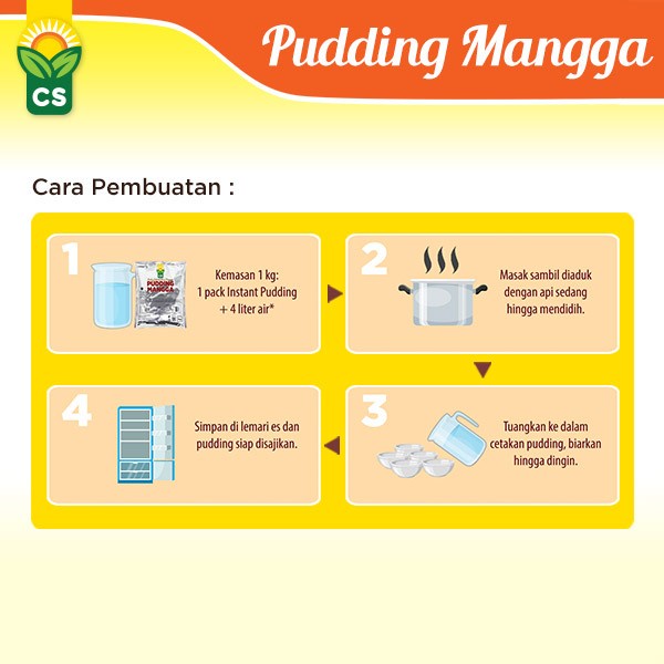 

Lainnya-Minuman-Bubuk- Cs Food Pudding Mangga - 1 Kg -Bubuk-Minuman-Lainnya.