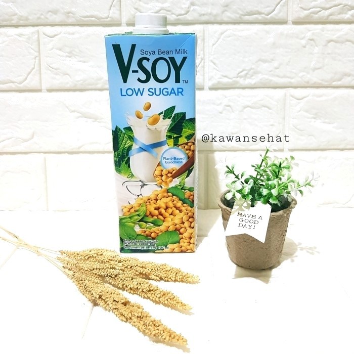 

V-Soy Soya Bean Milk Low Sugar 1L | Vsoy Susu Kedelai