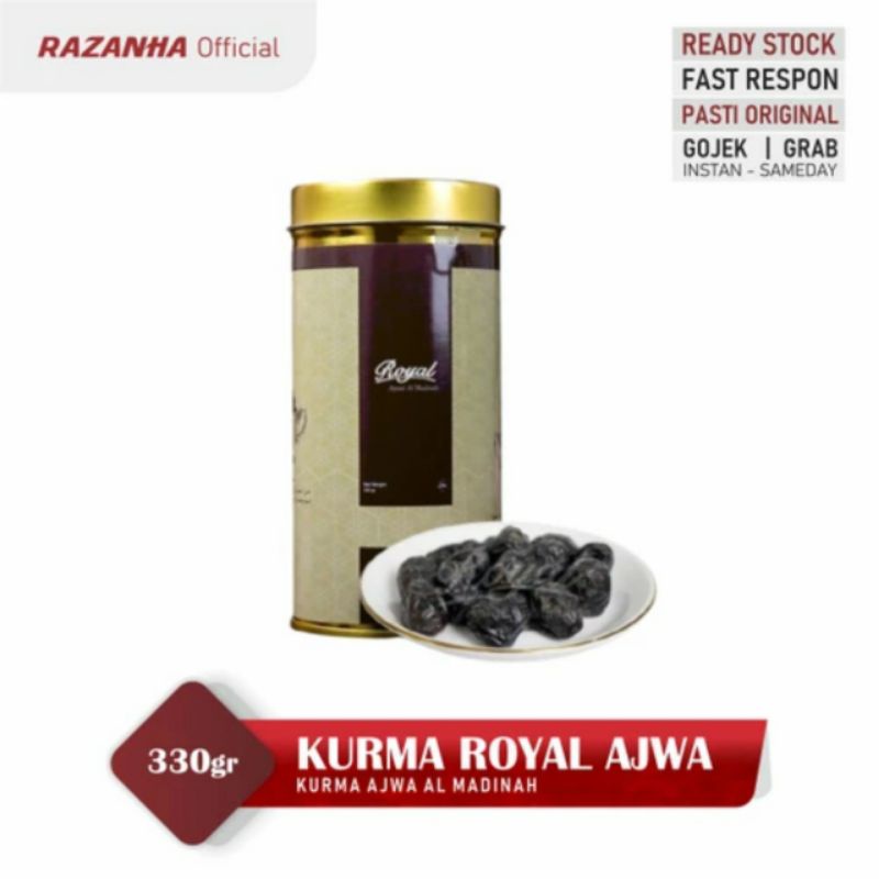 

KURMA ROYAL AJWA AL MADINAH 330 gram | KURMA NABI | ROYAL DATES | PREMIUM
