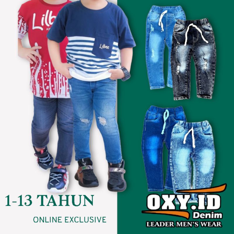 Celana Jeans Anak Model Skiny Jeans Anak Bahan Softjeans Stretch Mulur Elastif