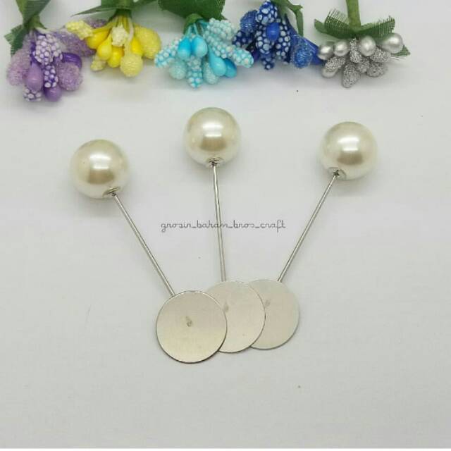 Tuspin Plat Mutiara 14mm