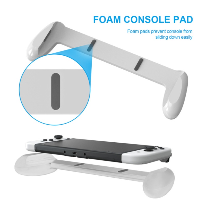 Btsg Replaceable Hand Grip Stand For Switch Model OLED Nyaman Ergonomis Hard ABS Grip Holder Untuk Switch OLED Access