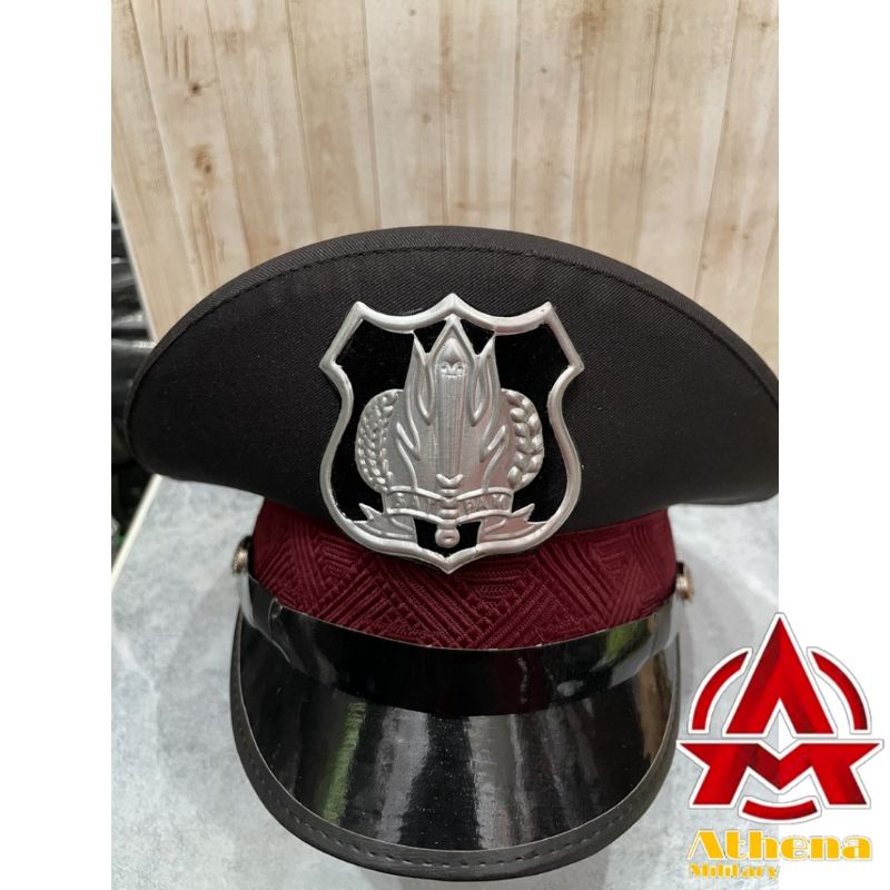 Topi Pet Security Topi Pet Satpam TopiPDH Satpam Cokelat