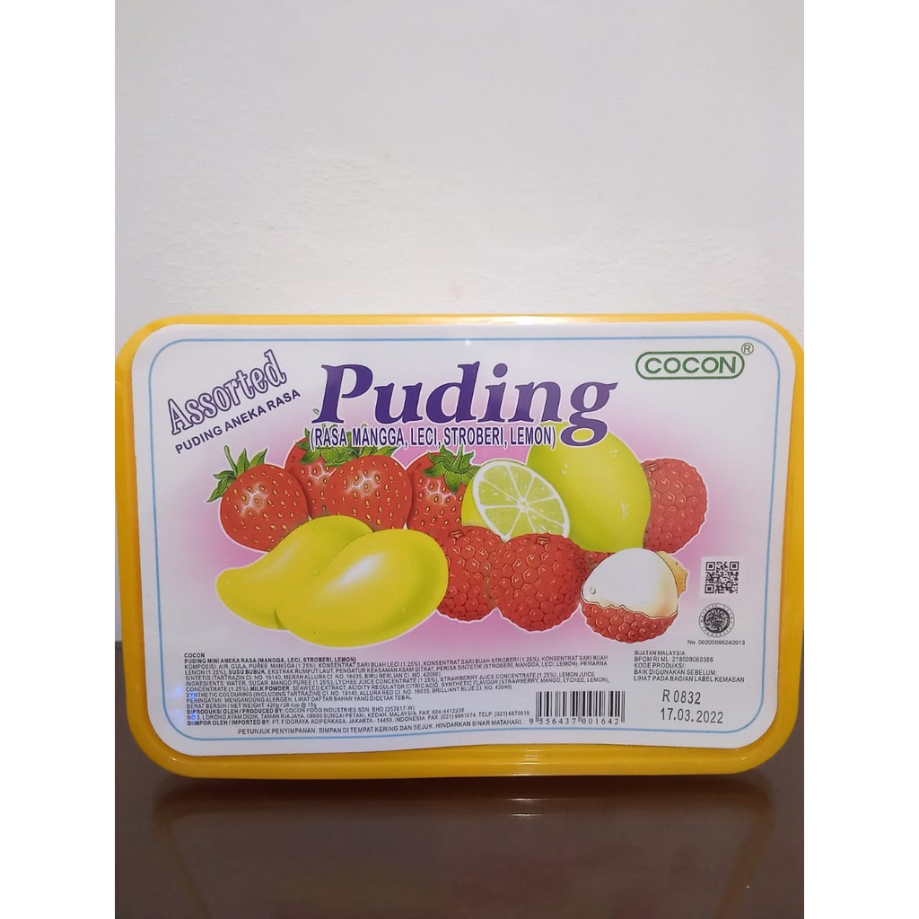 

Cocon Puding 420g ( 28cups@ 15g )