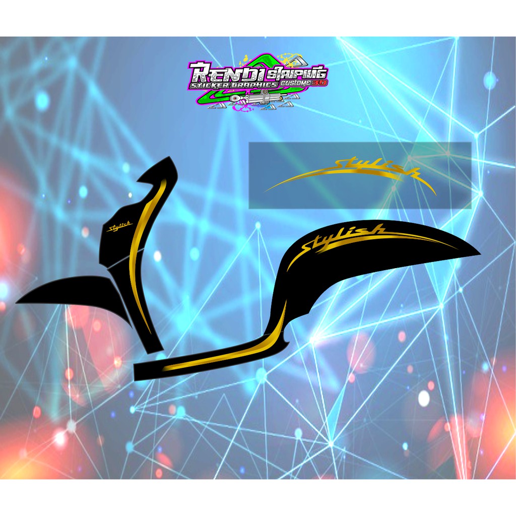 Striping Scoopy stylish Transparan