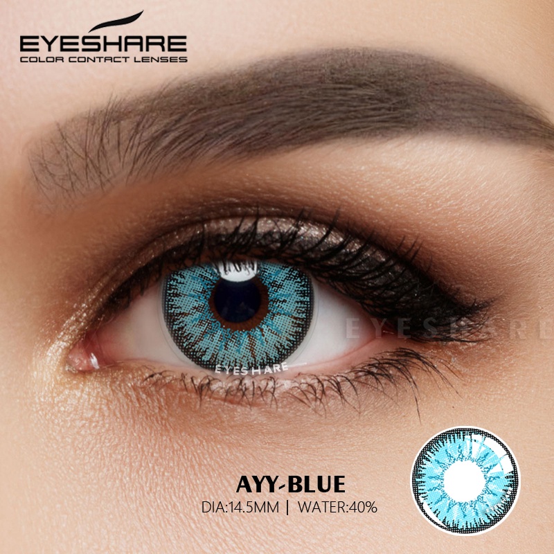 （COD）Softlens BLUE 1pasang Cosplay lensa kontak warna diameter 14.5MM gadis kartun halloween softlens kawaii mata yang besar mata lucu kartun softlens 2022 new matasoftlens mata