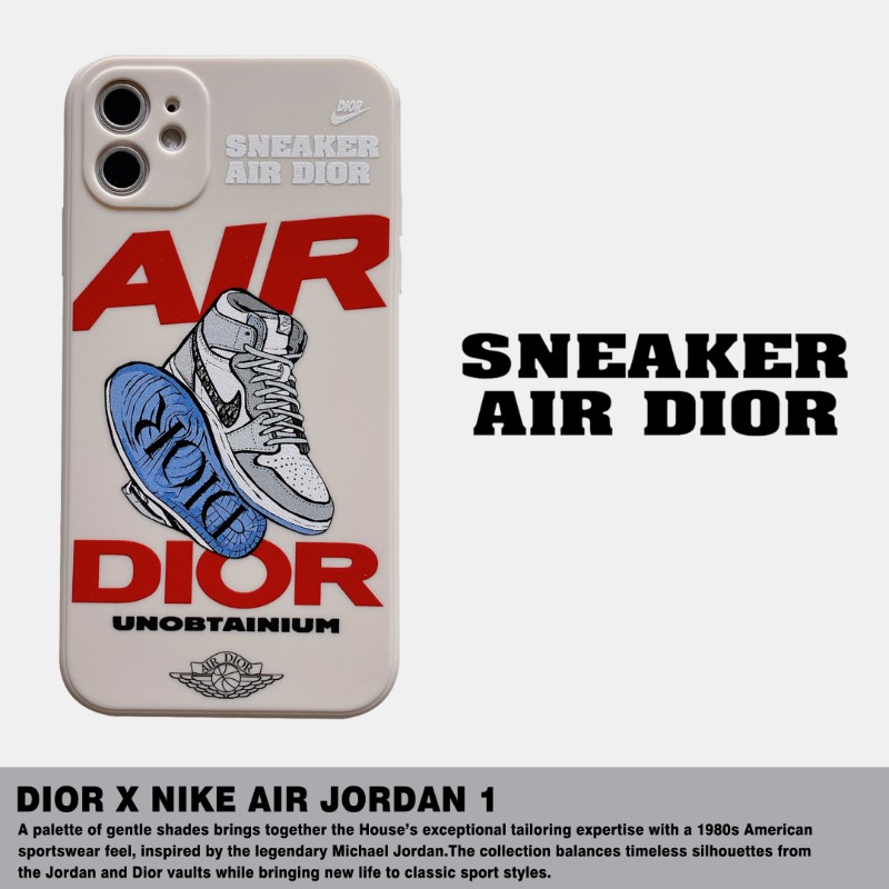 Trendy brand joint AJ sports shoes AJ OFF WHITE SOFT IPHONE CASING Square Phone Case IPhone 11 Pro Max X Xs Max XR 6 6S 8 7 Plus Shockproof Soft TPU Back Cover-hxs