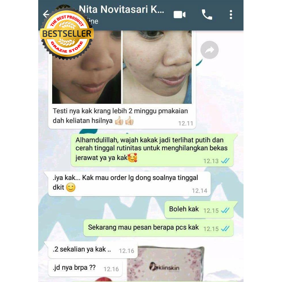 100% Original || Sabun Pemutih Badan / Sabun Pencerah Sabun Klinskin BPOM  / Klinskin Beauty Soap