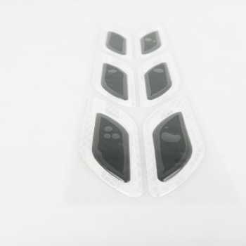 [6PCS] Carbon Fiber Car Sticker Auto Warning Decal Strips / Sticker Decal Strips Carbon Fiber Auto Warning / Sticker Strip Mobil Keren 6 PCS Stiker Strip Reflektif Untuk Mempercantik Mobil Murah Berkulitas / Stiker Pelindung Bemper Pintu Mobil Anti Lecet