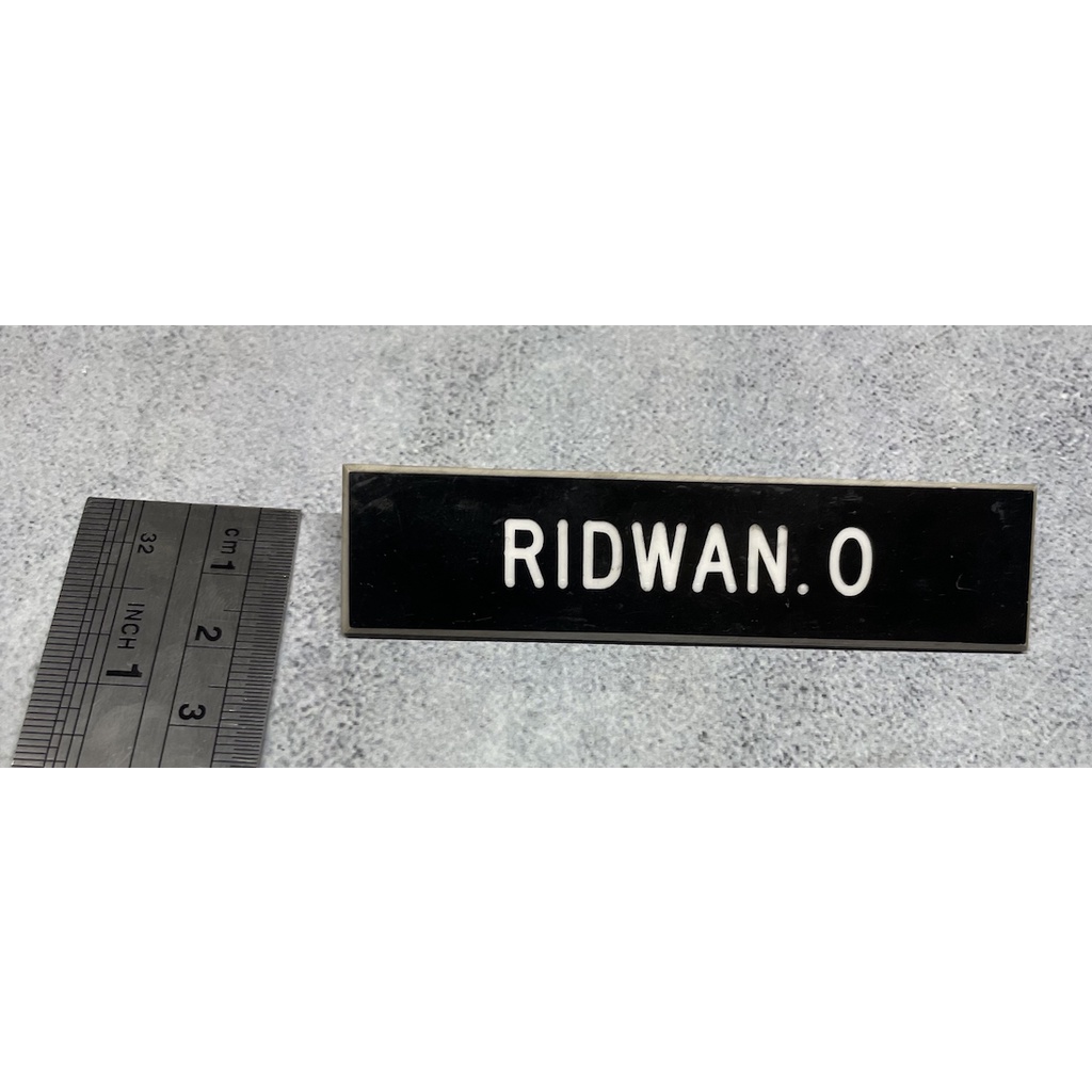 Papan Nama - Name Tag - ID Tag - Name Tag Peniti Grafir