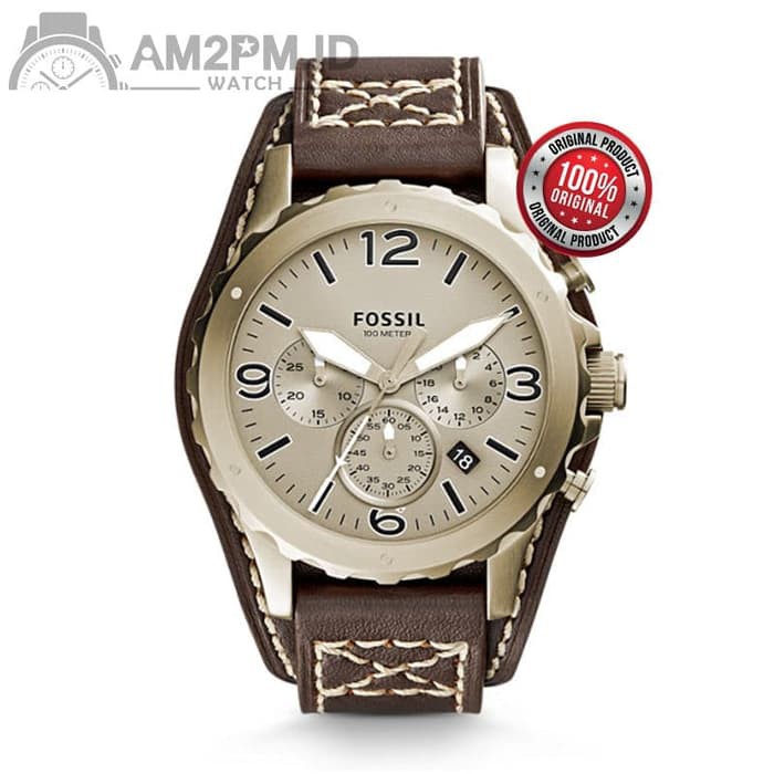 Suplier Jam Tangan Fossil Nate Chronograph JR1495 Original
