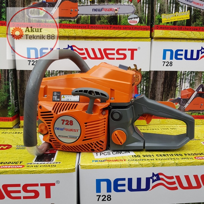 gergaji mesin chainsaw NEW WEST 728 XQ TANPA BAR TANPA RANTAI