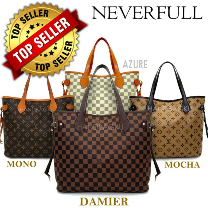 PA TAS LV NEVERFULL / TOTTE TOTE BAG LV GROSIR fashion wanita import batam murah KUALITAS IMPORT / TF029