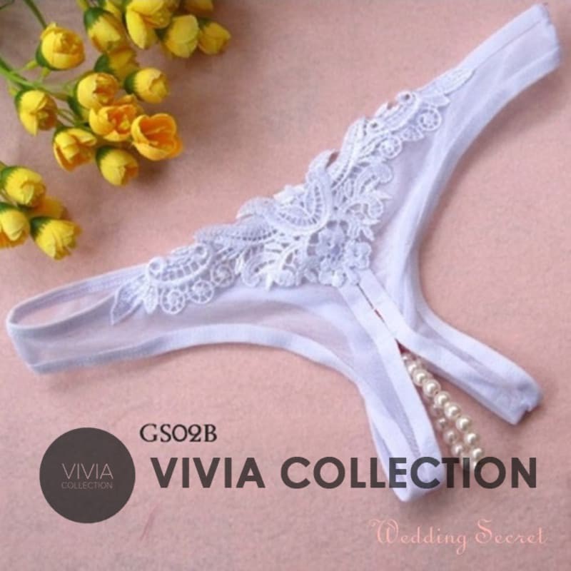G STRING CELANA DALAM MUTIARA SEKSI LINGERIE CD OPEN CROACH PTH- GS02B