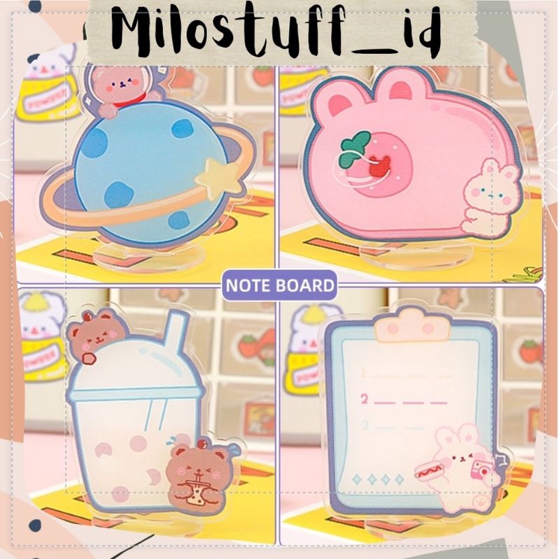 

[MILOSTUFF_ID] Memo Akrilik Papan Karakter Kartun Lucu--MS0179