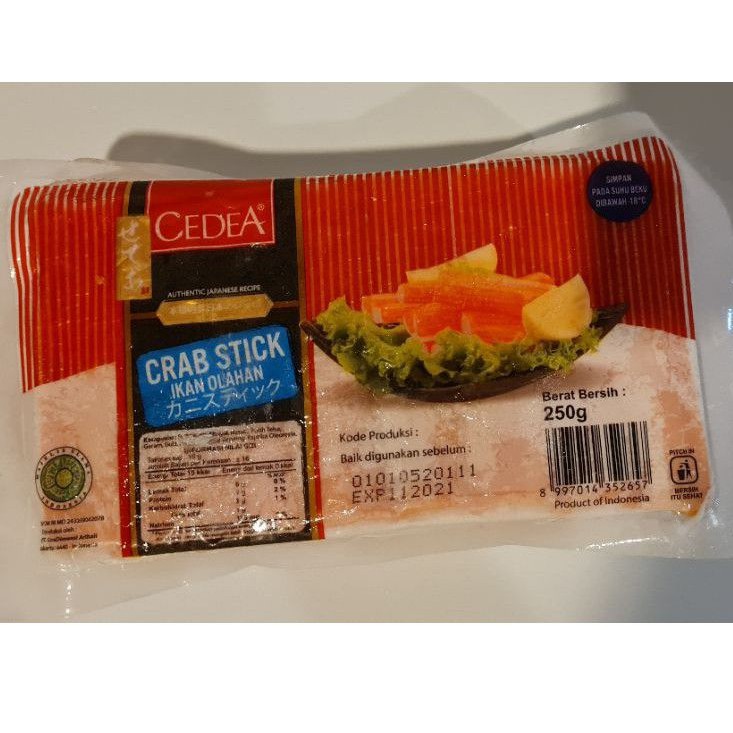 

CEDEA CRABSTICK 250 gram IKAN OLAHAN