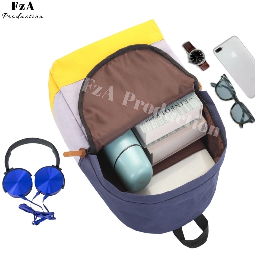 Tas Ransel Distro Kasual Pria Wanita Tas Ransel Laptop Tas Punggung Backpack Original FzA Free Dompet Sakko HP