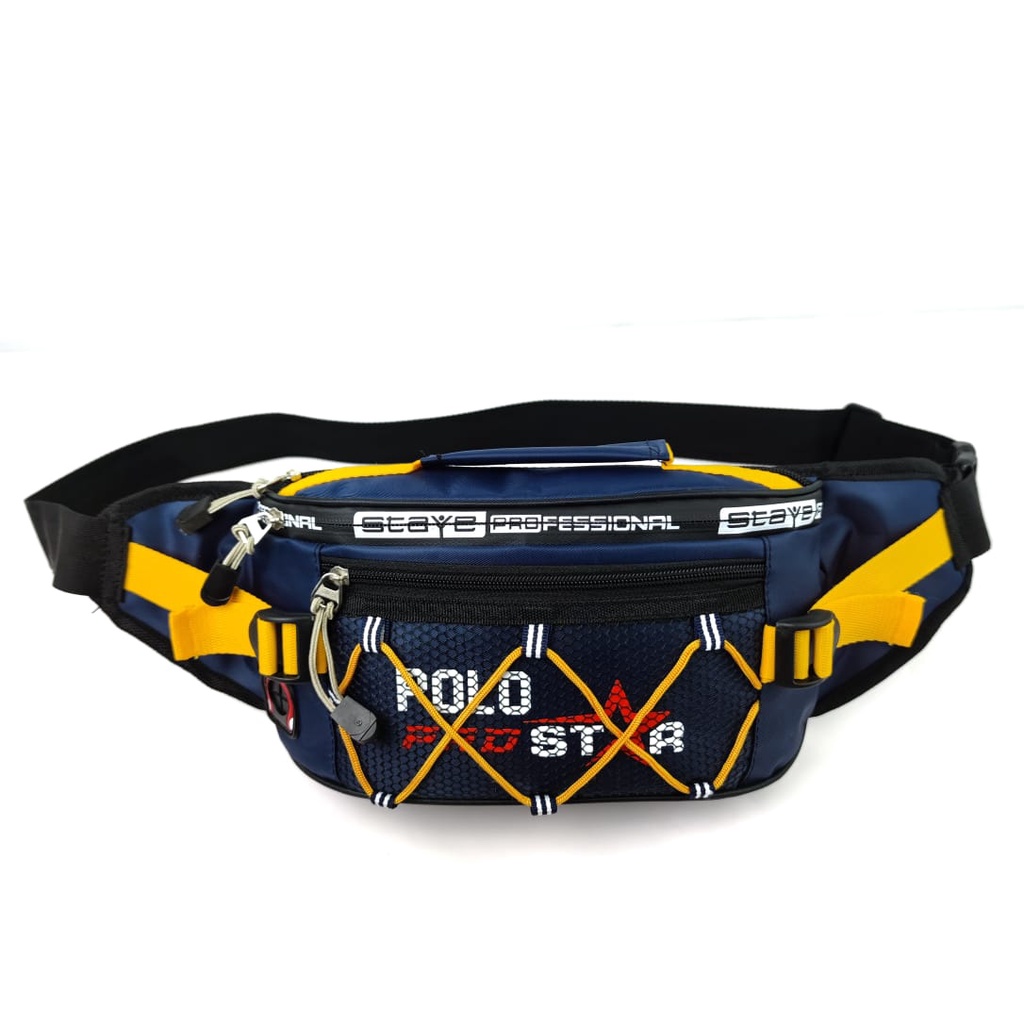 Waistbag Tas Selempang Tas Outdoor Waterproof Bahan Nilon Parasut Original Polo Prostar