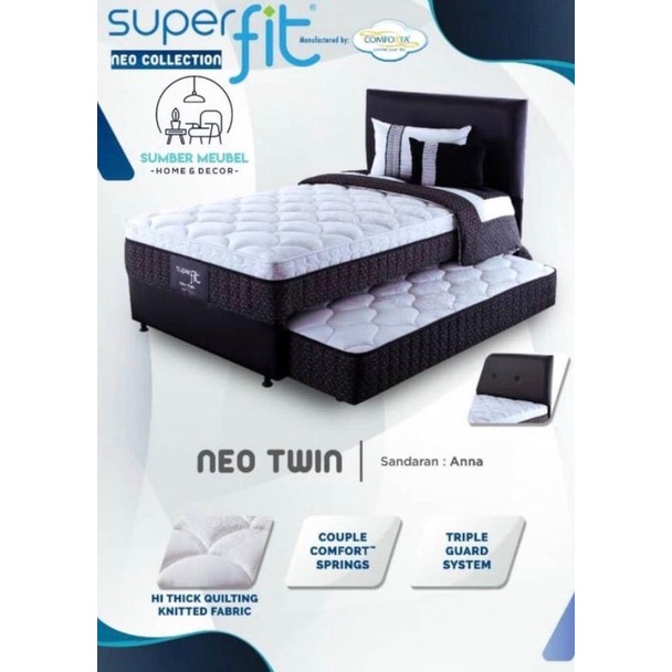 MATRAS SPRINGBED COMFORTA SUPER FIT NEO TWIN 2IN1