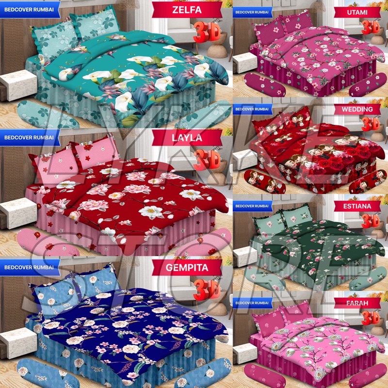 BED COVER / BEDCOVER BONITA RUMBAI