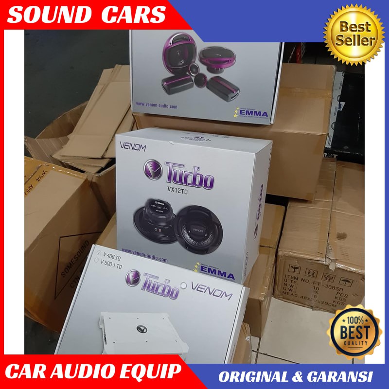 Paketan Audio mobil VENOM TURBO 3 in 1 Best Quality Garansi Original