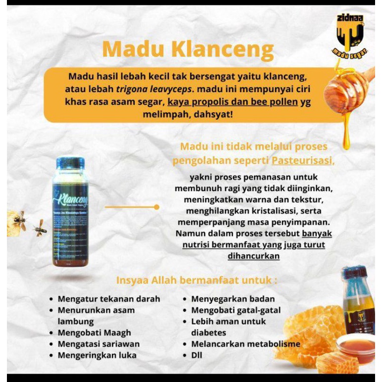 

MADU KLANCENG BERSANAD