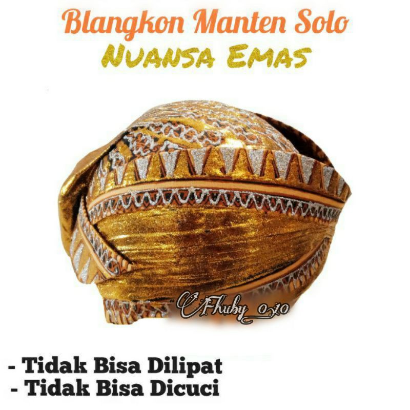 Blangkon Manten Solo Prodo Emas