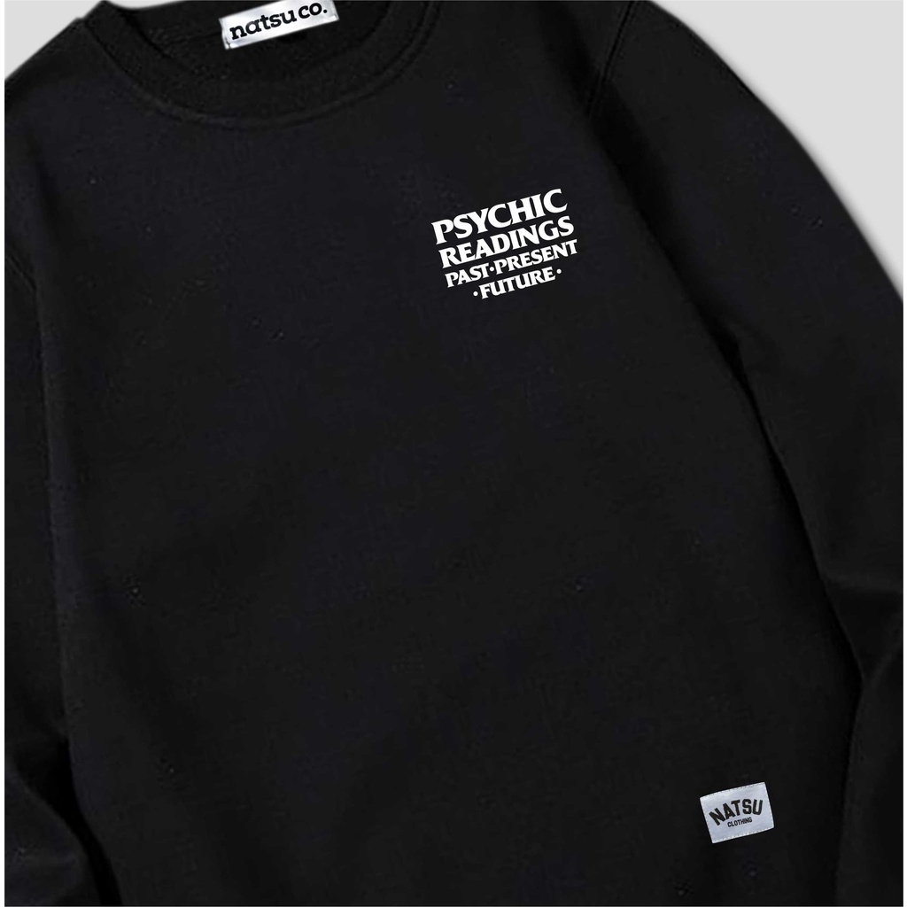 Sweater Crewncek Original Distro Natsu.co  Simple Logo PSYCHIC NATSU.CO x PANDAWA HOODIE