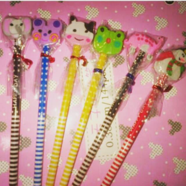 

PENSIL SERUT free penghapus lucu murah