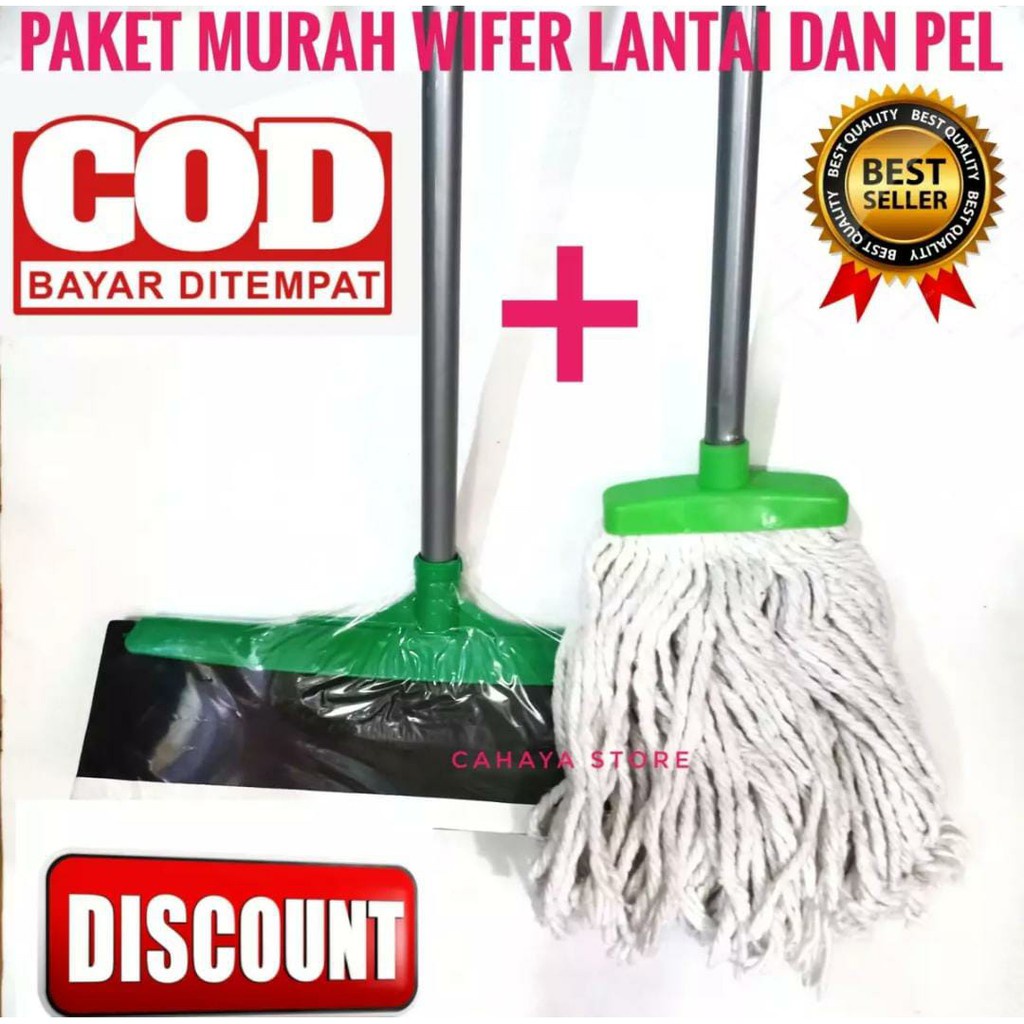 Jual Hot Item Paket Hemat In Pel Lantai Dan Wiper Dorongan Air Gagang Kayu Shopee Indonesia