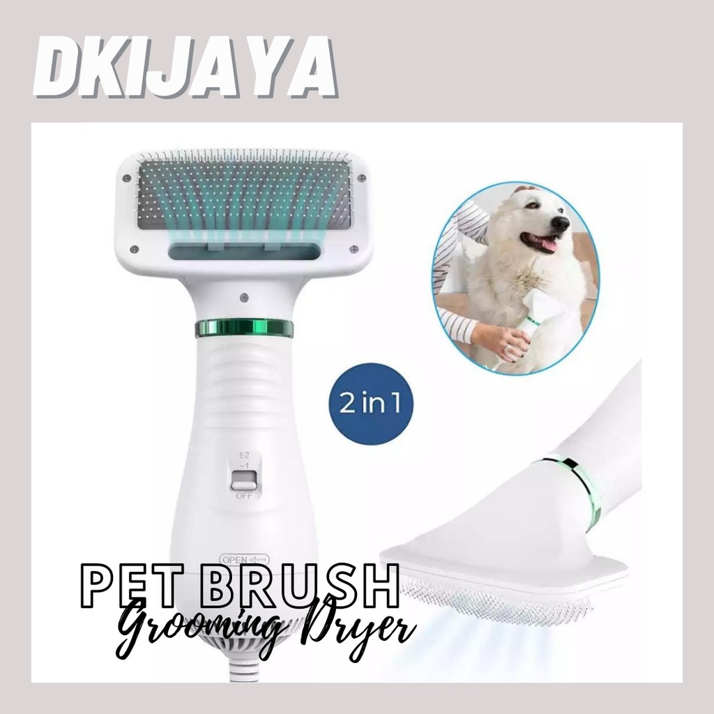 SISIR KUCING ANJING PLUS BLOWER - PET DRYER BRUSH 2in1 GROOMING HEWAN