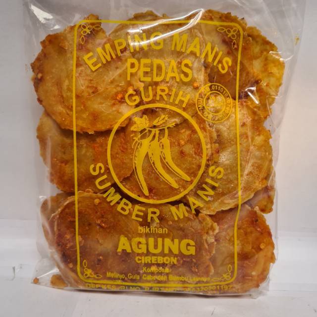 

Emping Mentah Manis Pedas Berat - 200 Gram Oleh-oleh Khas Cirebon