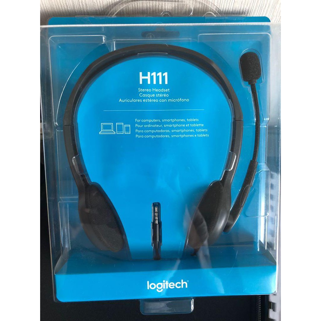 Headset Logitech H111 Stereo Headset Shopee Indonesia