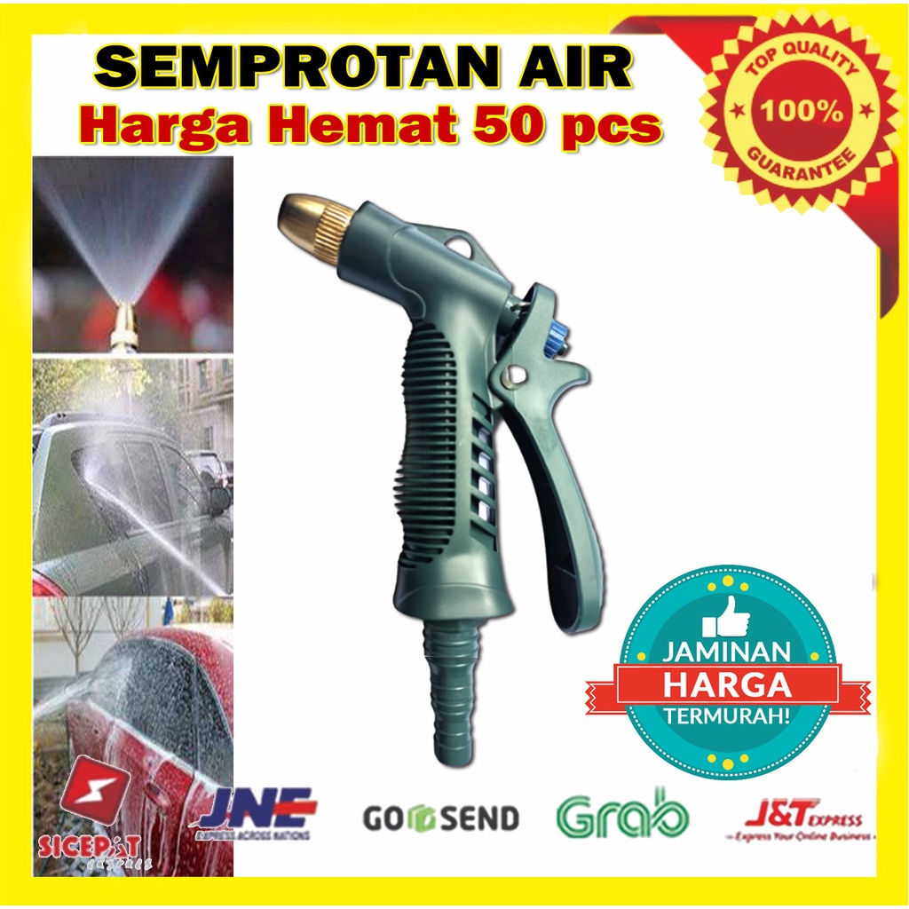 PAKET HARGA HEMAT KEPALA SEMPROTAN AIR WATERGUN 50 PCS TAMAN JET SPRAY ALAT PERKEBUANAN CUCI MOTOR MOBIL MURAH COD