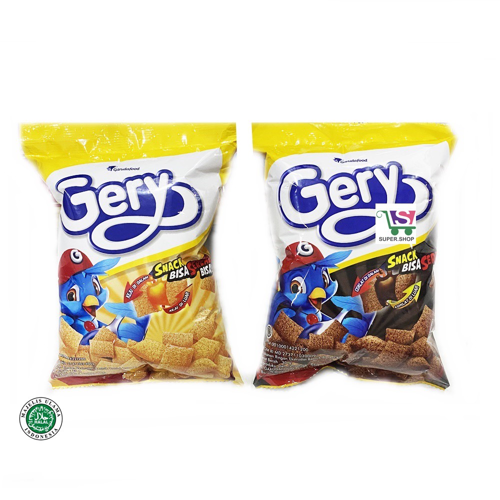 Gery Snack Sereal Bantal Pillow Keju / Cokelat 30 Gram