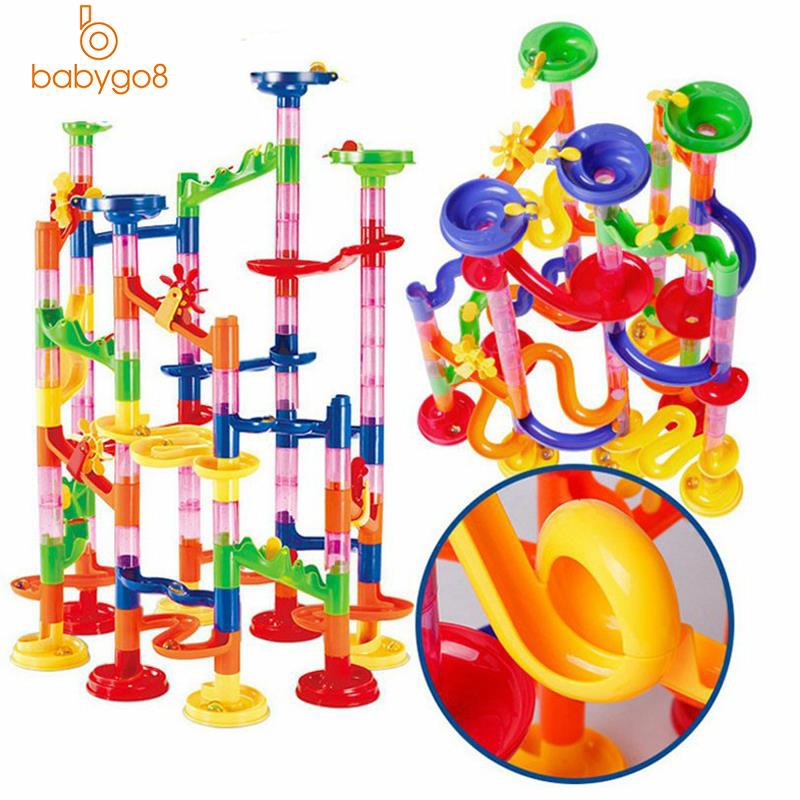 105 Piece Marble Run Race Building Blocks Kids Construction Game