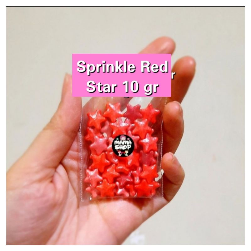 Sprinkle Trimit Bintang Star Mutiara Pearl Shape Confetty Cake Hiasan Kue Edible Permen Candy Manis.