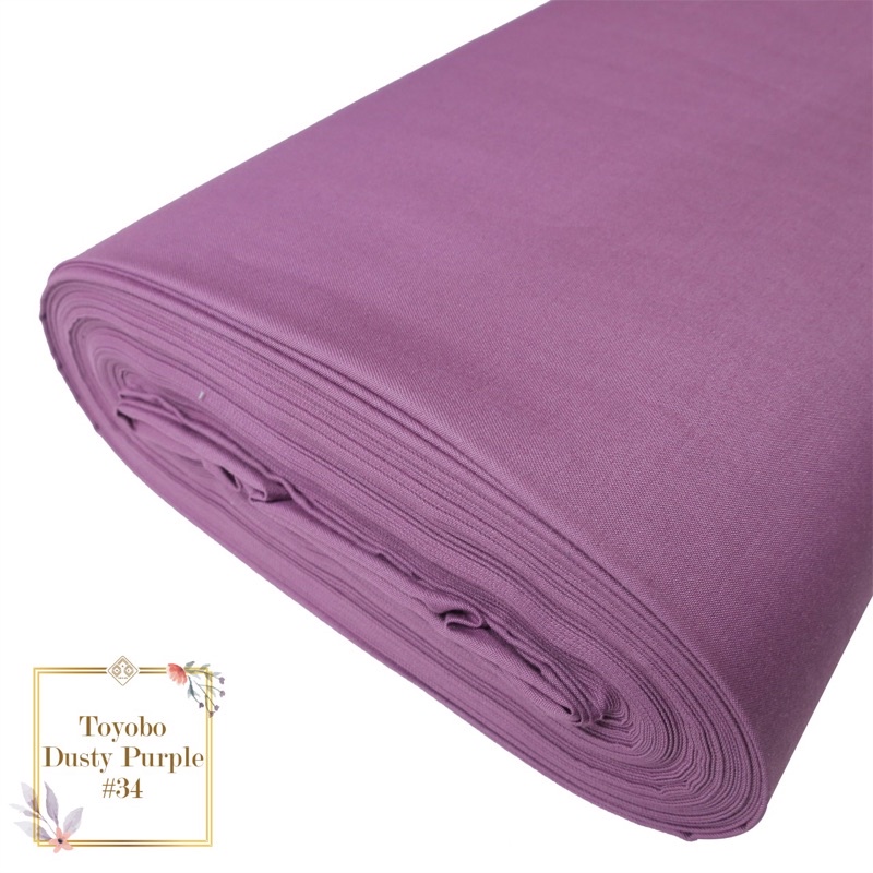 [PROMO!!] KAIN KATUN TOYOBO EXCLUSIVE ROYALMIX PREMIUM ORIGINAL PER-0.5M TERMURAH TOYOBO FODU FD ORI-Dusty Purple