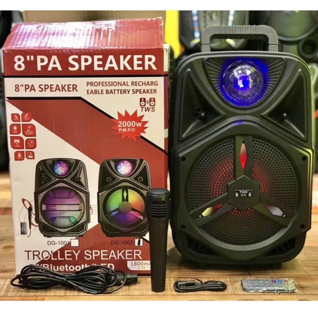 Speaker Bluetooth Jumbo Tipe DS-1002 ( Remote Kontrol , Plus Mic )