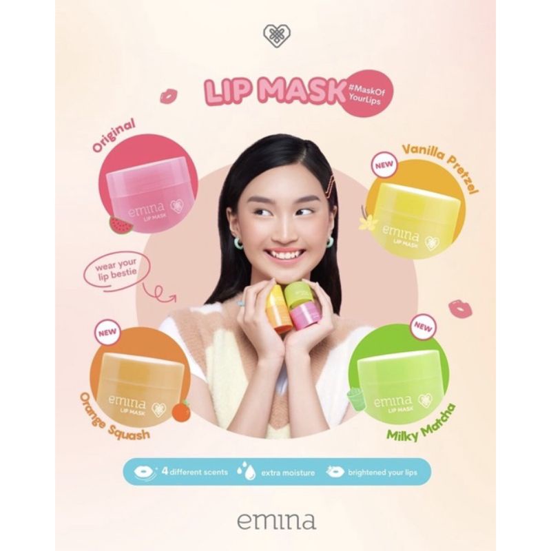 Emina Lip Mask (NEW) ~ Original Berkualitas