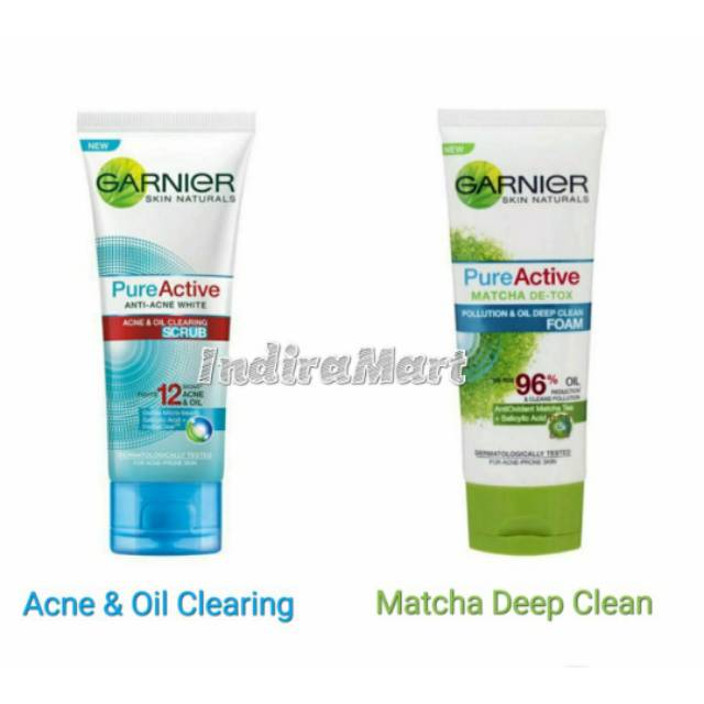 cream garnier pure active acne & oil clearing foam