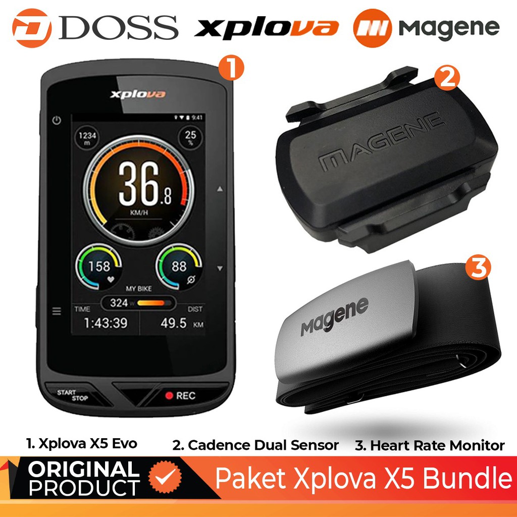 Magene Xplova X5 Evo  Bundle Original