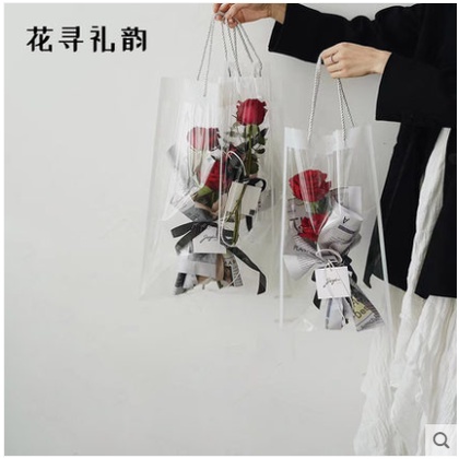 

Tas Bunga / Tas Bunga Transparant /Paper Bag Bunga / Kotak Bunga / [Transparant-Tali]