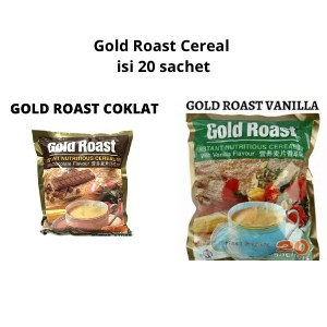

Gold Roast Instant Cereal 600gr / Sereal Minuman Sarapan Instan Rasa - Cokelat Chocolate - Vanilla