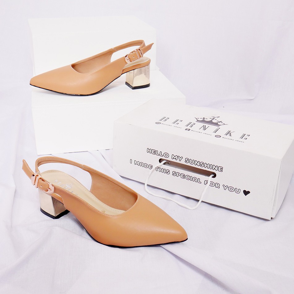 Bernike Shoes - Rose Slingback Heels Wanita