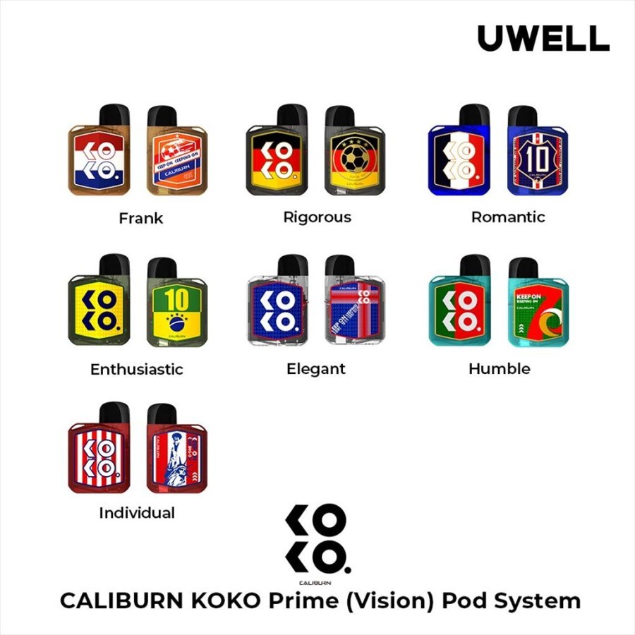 UWELL CALIBURN KOKO PRIME VISION GLORY WORLD CUP EDITION AUTHENTIC