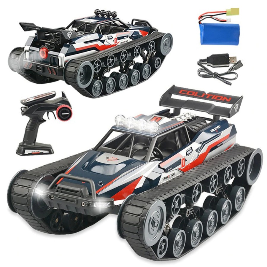 Jual RC Tank Spray Asap Drift Truck Crawler 1/12 2.4G High Speed Stunt ...