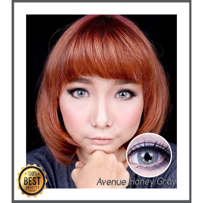 SOFTLENS/LENSA AVENUE HONEY GREY -MINUS / LENSA MATA / SOFTLENS MATA