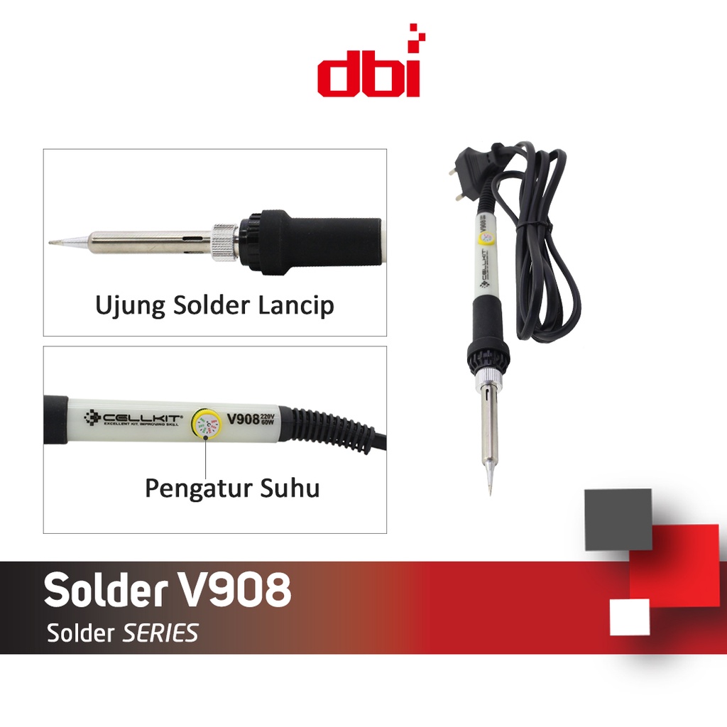 Paket Solder Premium A Solder Cellkit V908 + 3Mata Solder