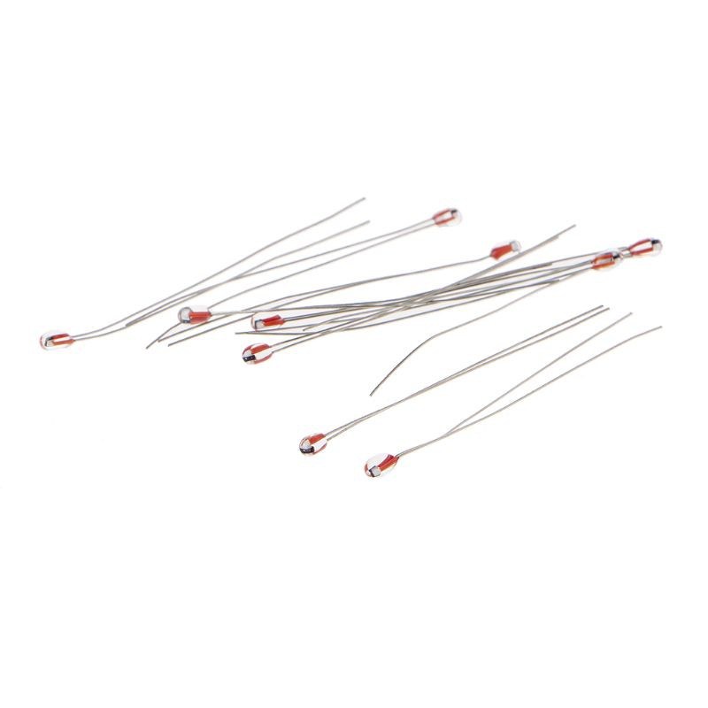 Vivi 10pcs Thermistor Sensor Suhu 100k Ohm Ntc 3950 1% 1.8mm Untuk Printer 3d